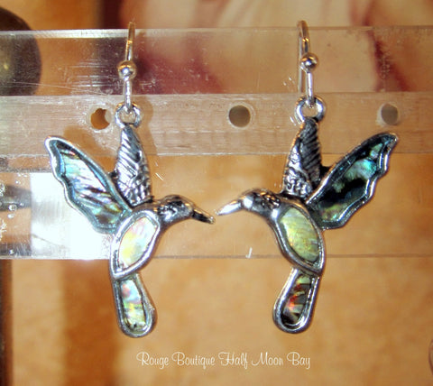 Hummingbird metal earrings