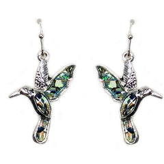 Hummingbird metal earrings