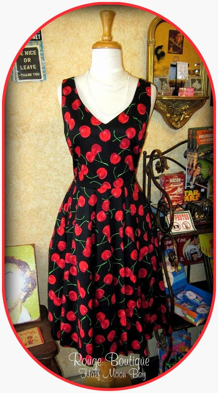 Red Cherry  Hostess Dress